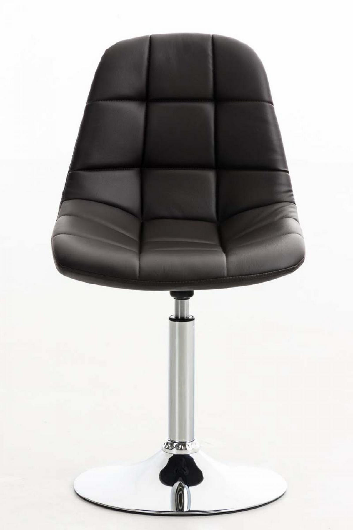 DREHSTUHL Lederlook braun - Braun, Textil/Metall (48/84/52cm) - CLP