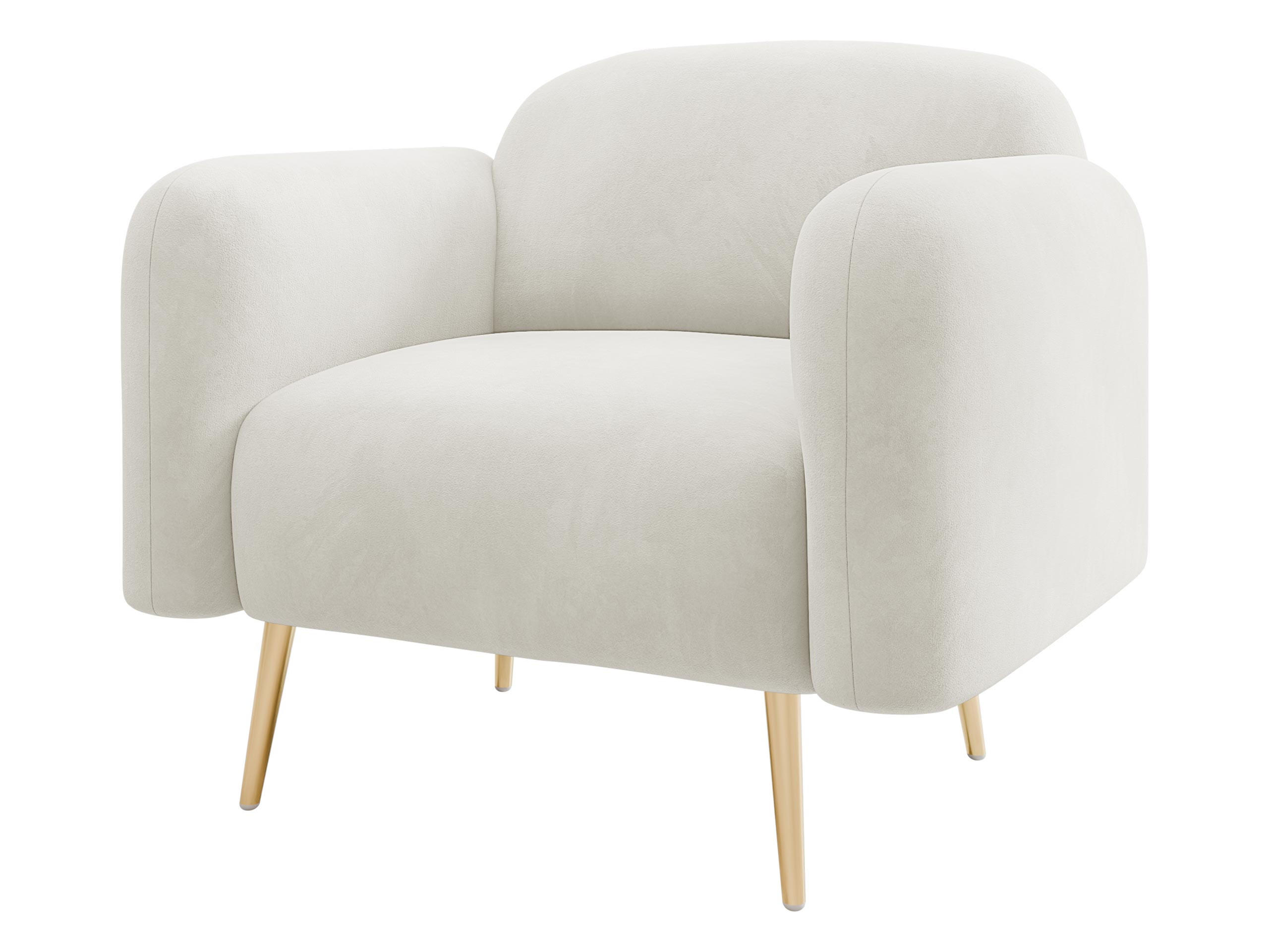 SESSEL Nami 1 - Beige/Goldfarben, Holz/Textil (90/75/71cm) - MIRJAN24