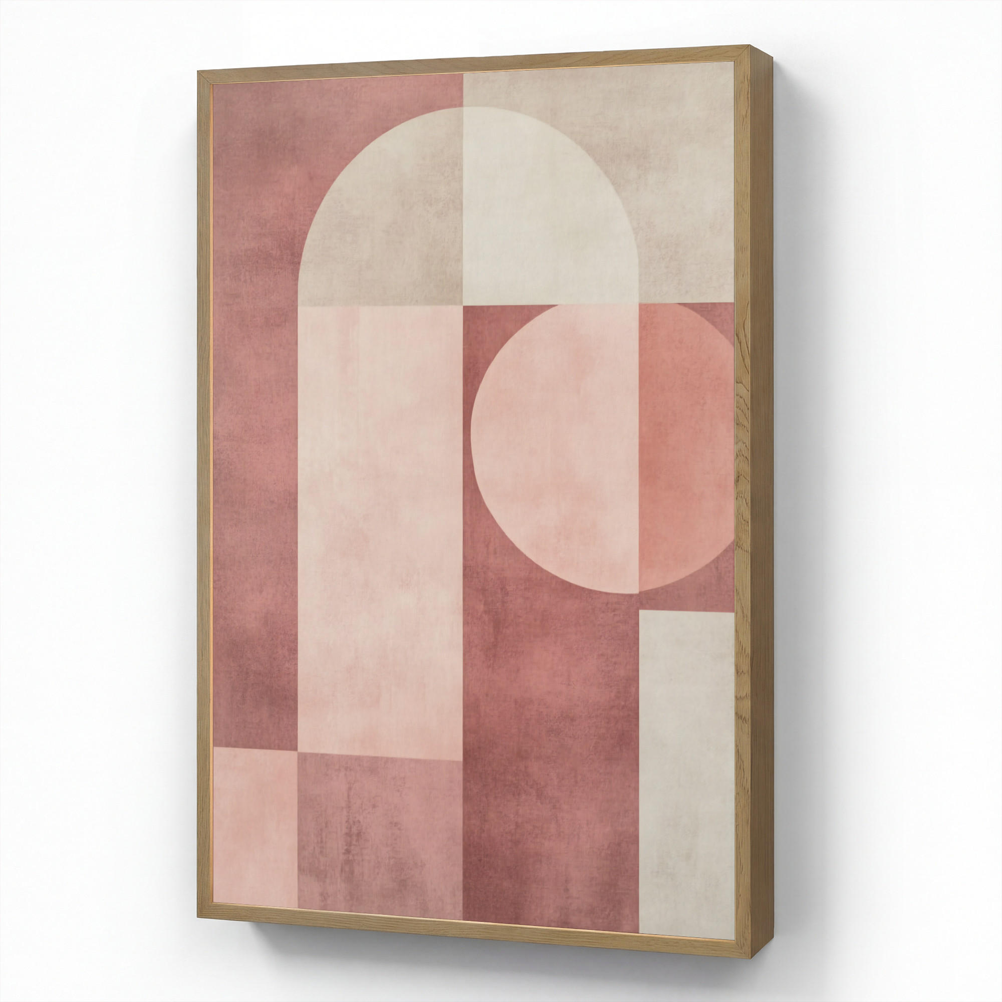OnlyWow NÁSTĚNNÁ LAMPA S AKUMULÁTOREM Postavy - Abstraktní - Růžová 60x90 cm