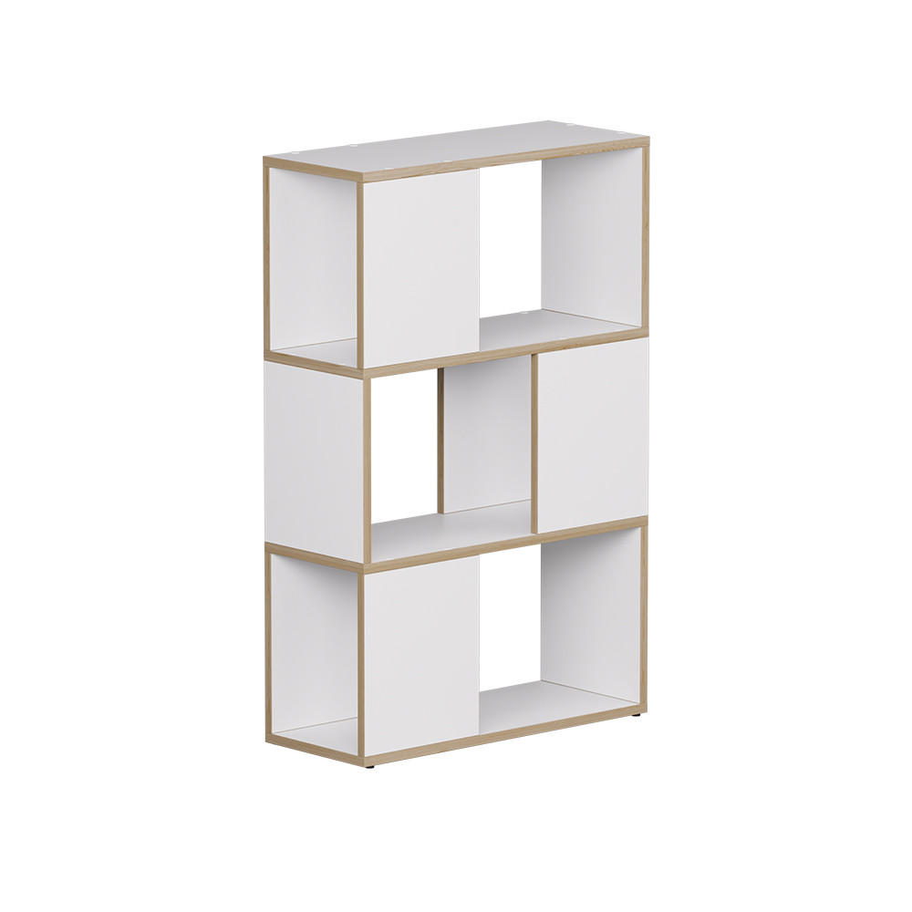 RAUMTEILER Eneos Weiß/Eiche 60 x 94 cm - Eichefarben/Weiß, Holzwerkstoff (60/94/24cm) - Vicco