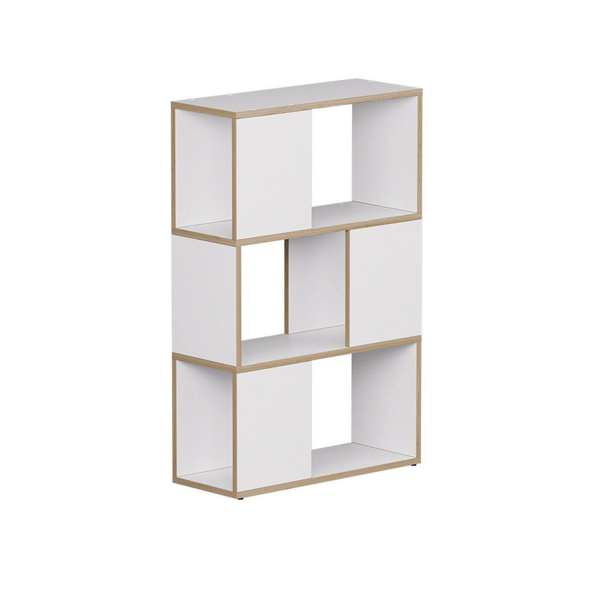 RAUMTEILER Eneos Weiß/Eiche 60 x 94 cm - Eichefarben/Weiß, Holzwerkstoff (60/94/24cm) - Vicco