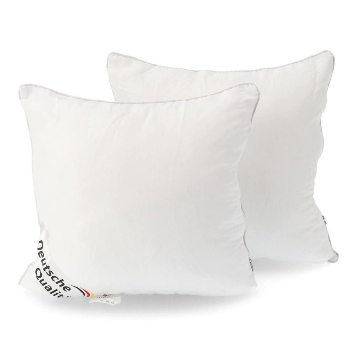 KOPFKISSEN 2er Set 60x60 - Weiß, Textil (60/60cm) - KomfortKissen