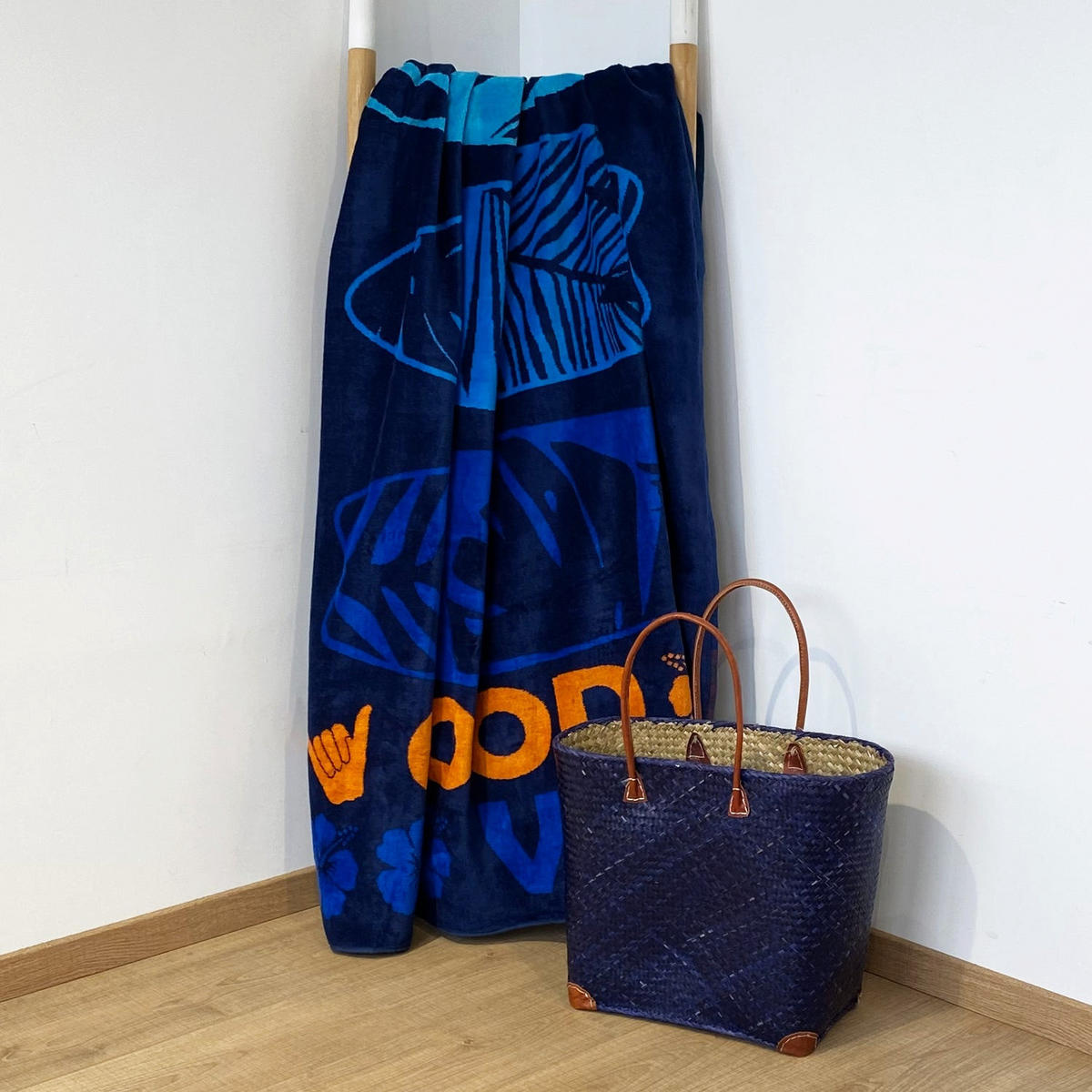 STRANDTUCH Frottee Velours Jacquard Fairyland 140x180 400g/m² - Blau, Textil (140/180cm) - LE COMPTOIR DE LA PLAGE