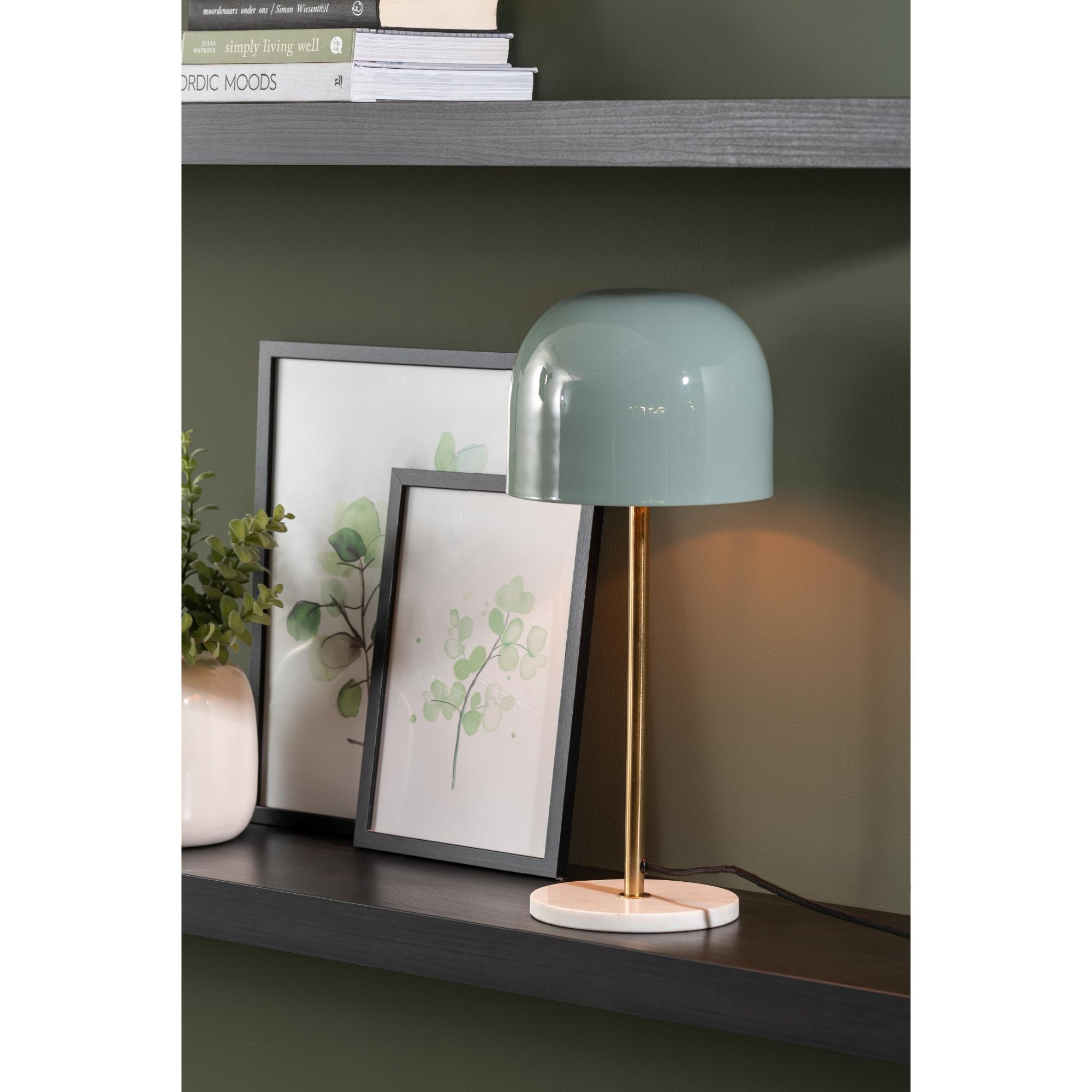 TISCHLAMPE Manta Blau 20/20/50 cm - Blau, Metall (20/20/50cm) - Leitmotiv