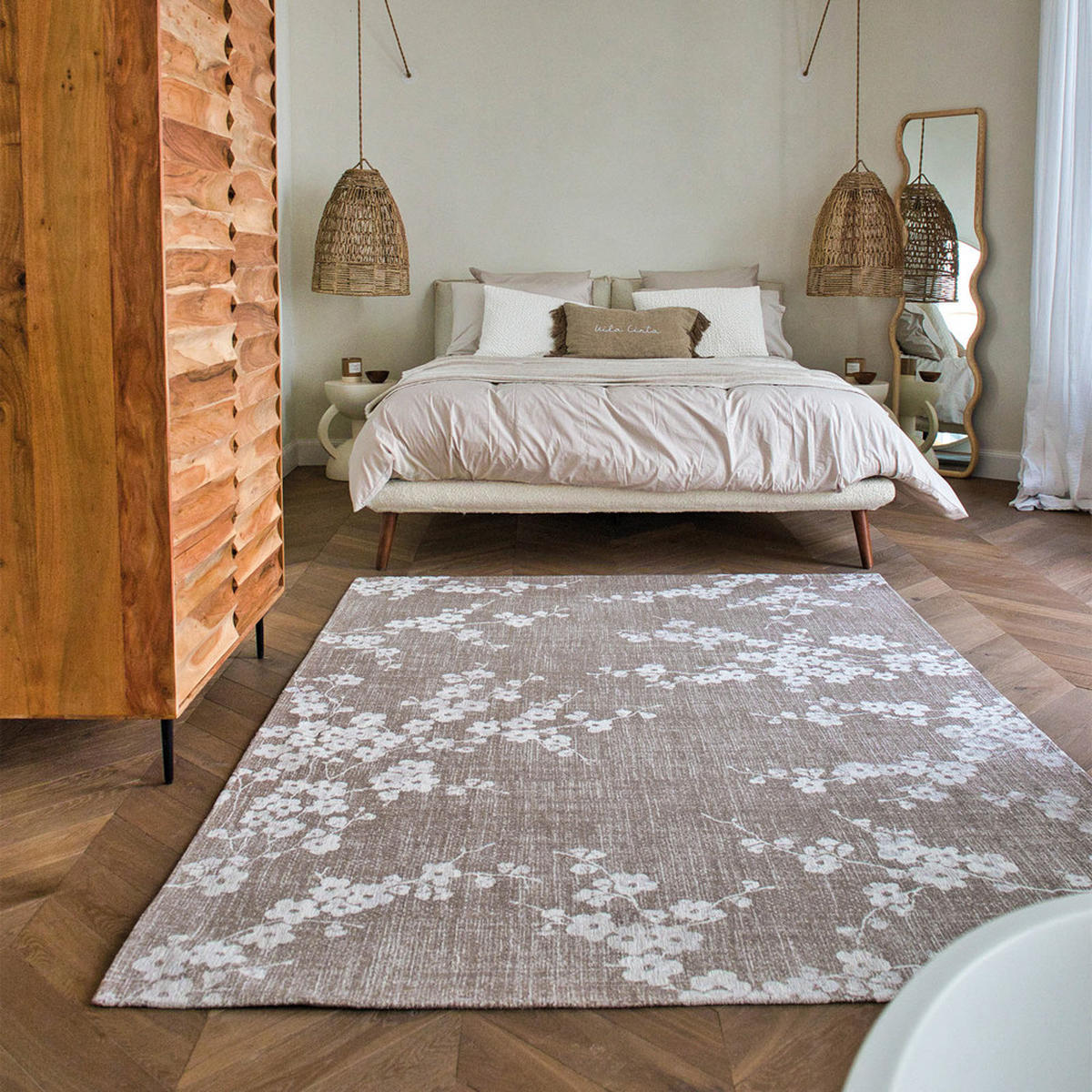 TEPPICH Morning Mist Sakura 170/240 cm - Grau, Textil (170/240cm) - Louis De Poortere