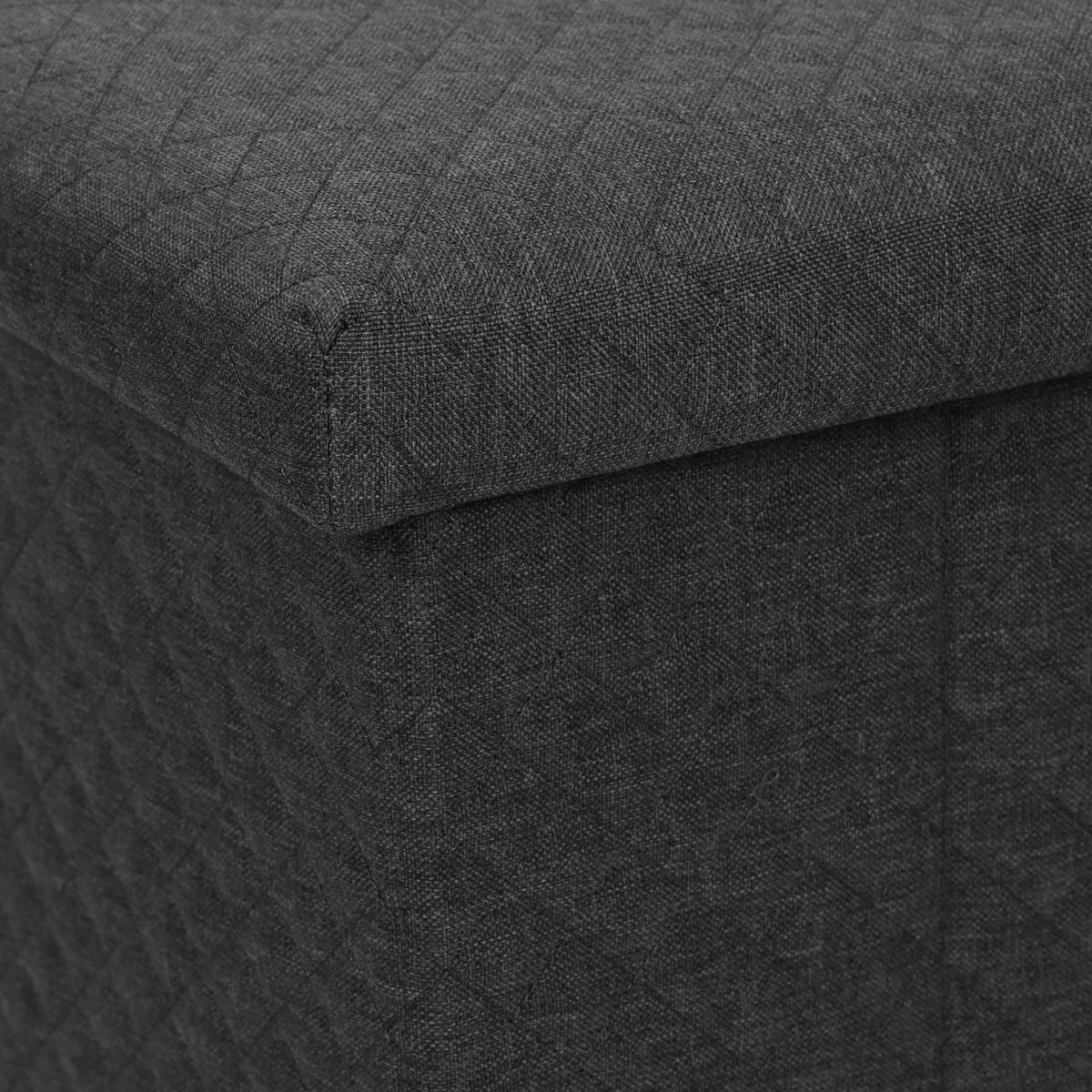 SITZHOCKER mit Stauraum - Grau, Holzwerkstoff/Textil (39/60/53.5cm) - 5five Simply Smart