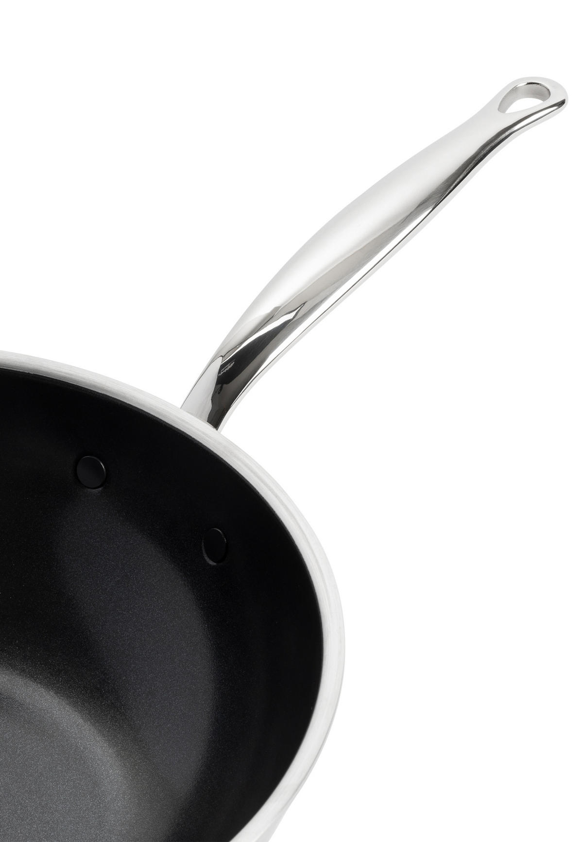 WOK Premiere - Silberfarben, Metall (30cm) - GreenPan