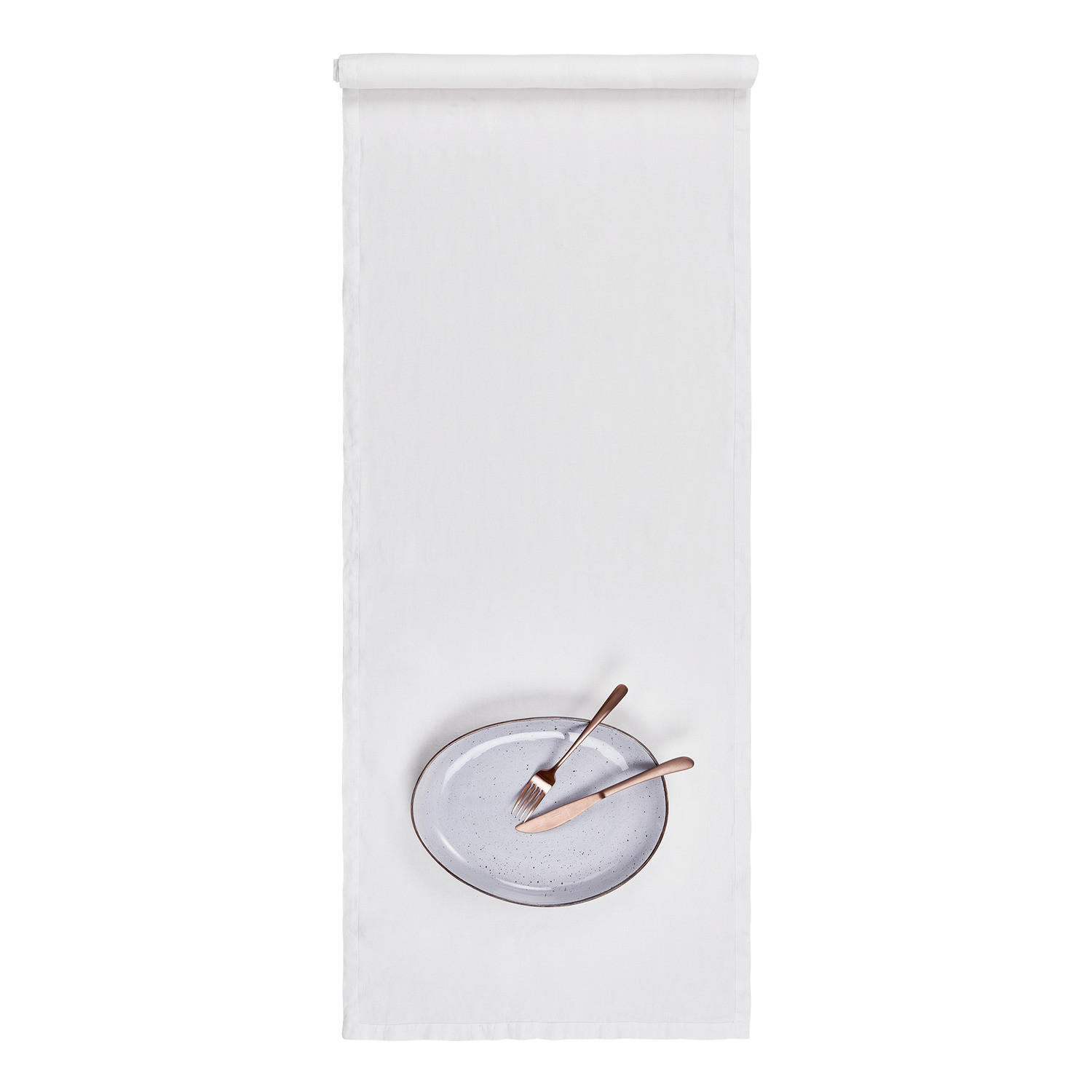 TISCHLÄUFER Riga 50x160cm - Weiß, Textil (50/160cm) - Butlers