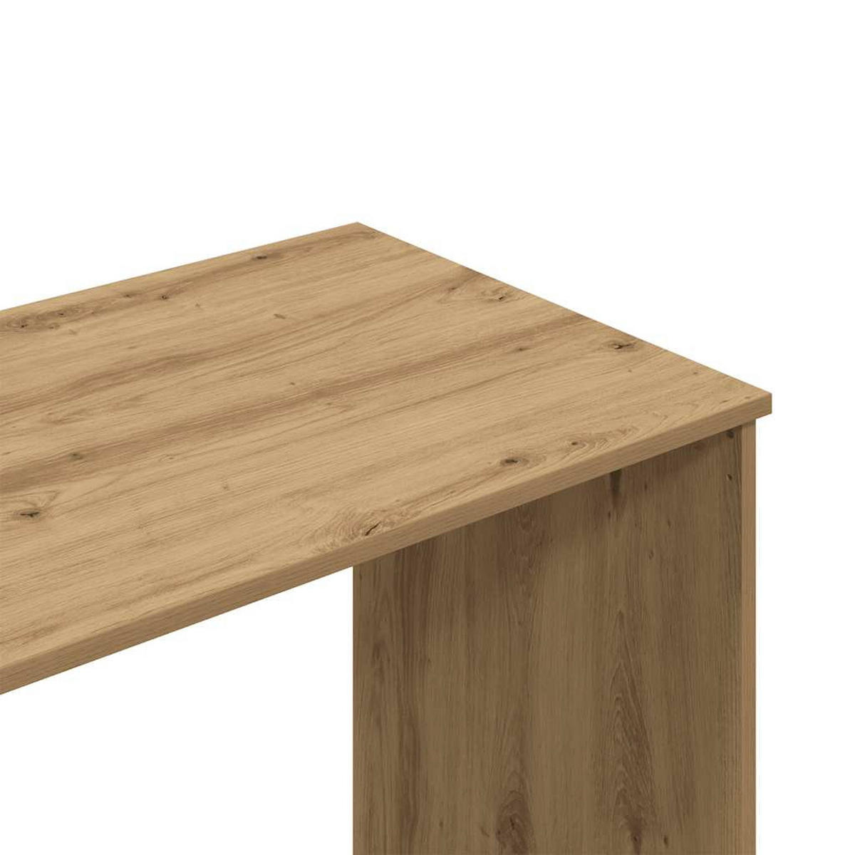 SCHREIBTISCH Modern mit 3 Schubladen 102/76/50 cm aus Holzwerkstoff Artisan-Eiche Dekor - Eiche Artisan, Holz (76/102/50cm) - vidaXL