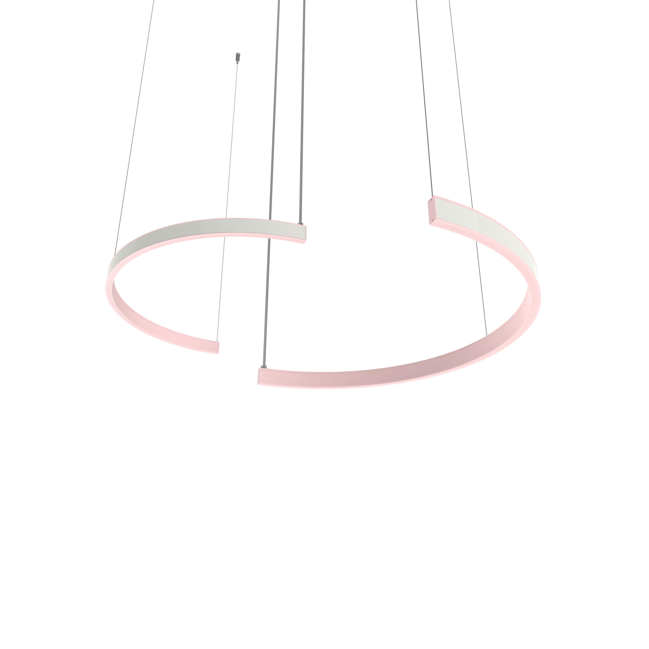 Lumicom Led-Hängeleuchte Pink 62x120x3.1 cm