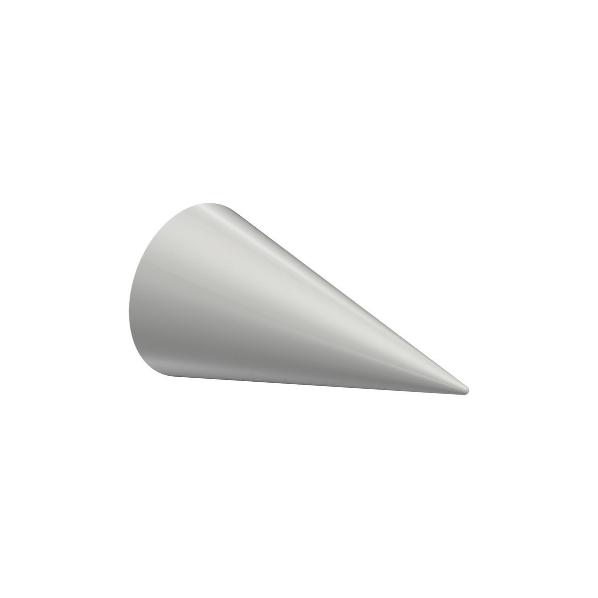 ENDSTÜCKE FÜR GARDINENSTANGEN 20 mm Ø, Savio Weiß, Packung 2 Stück - Weiß, Metall (6/3.4/3.4cm) - INTERDECO