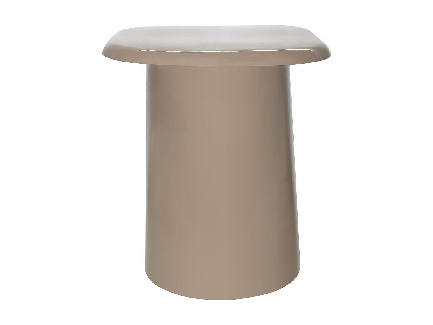 BEISTELLTISCH - 40 cm x 40 cm - metall - taupe Lonira - Taupe, Metall (40/40/45cm) - Vente-Unique