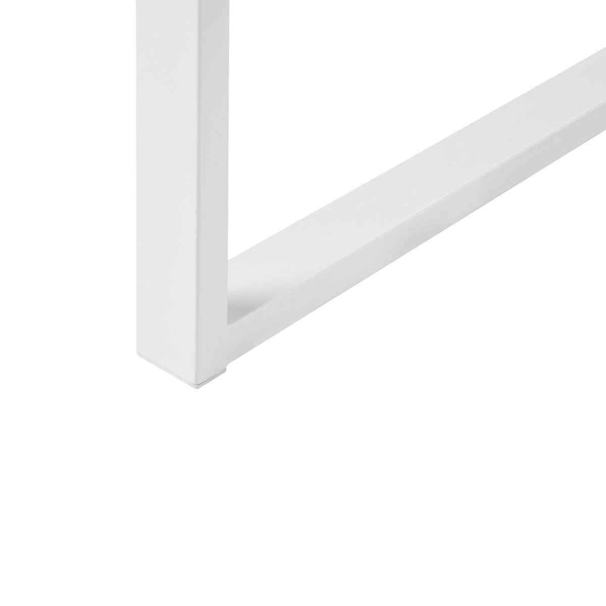 PSACÍ STŮL Bílý 120/60 cm Zerlay - bílá, kompozitní dřevo (60/120/77cm) - Beliani