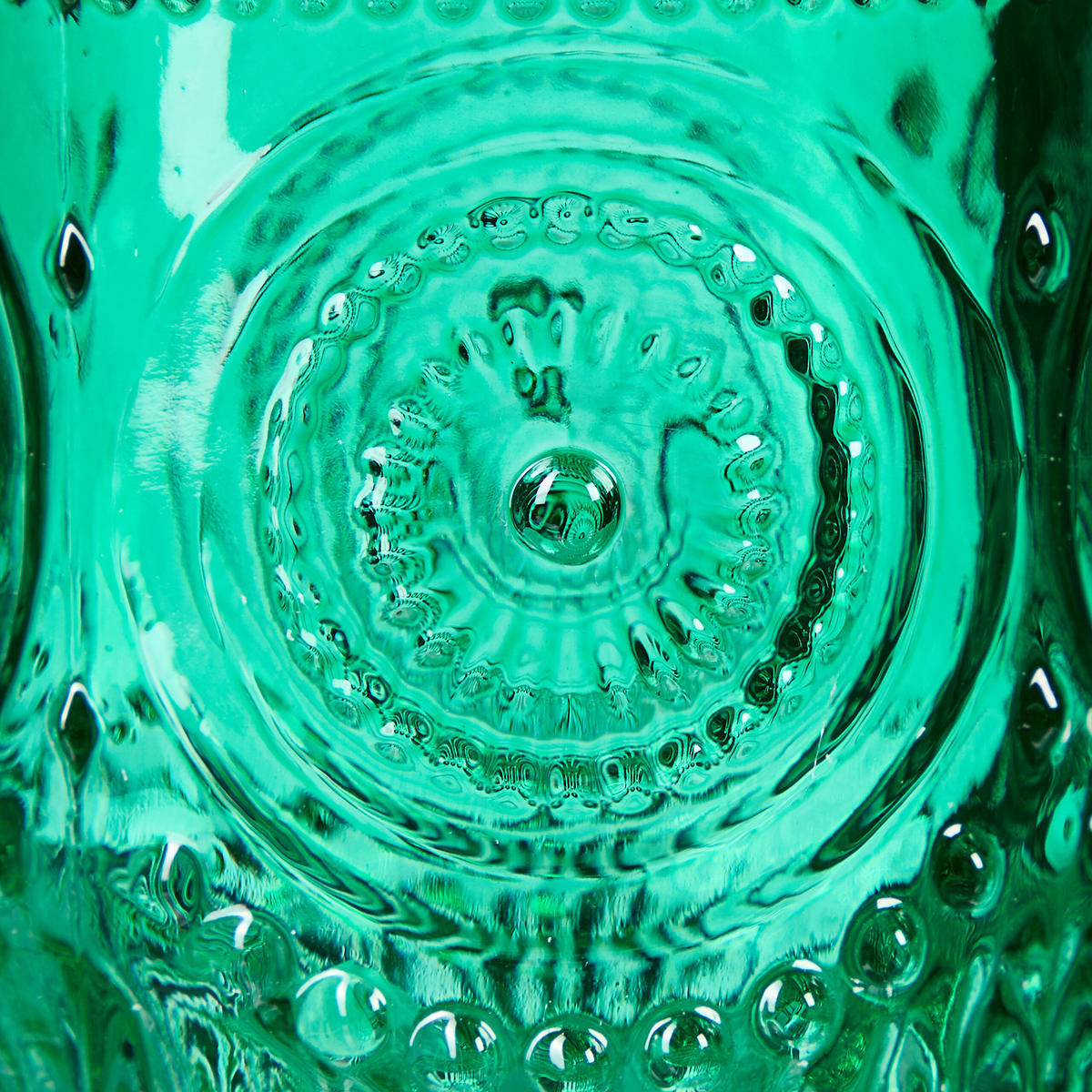 12xGLASVASE - Dunkelgrün, Glas (6/13cm) - Relaxdays