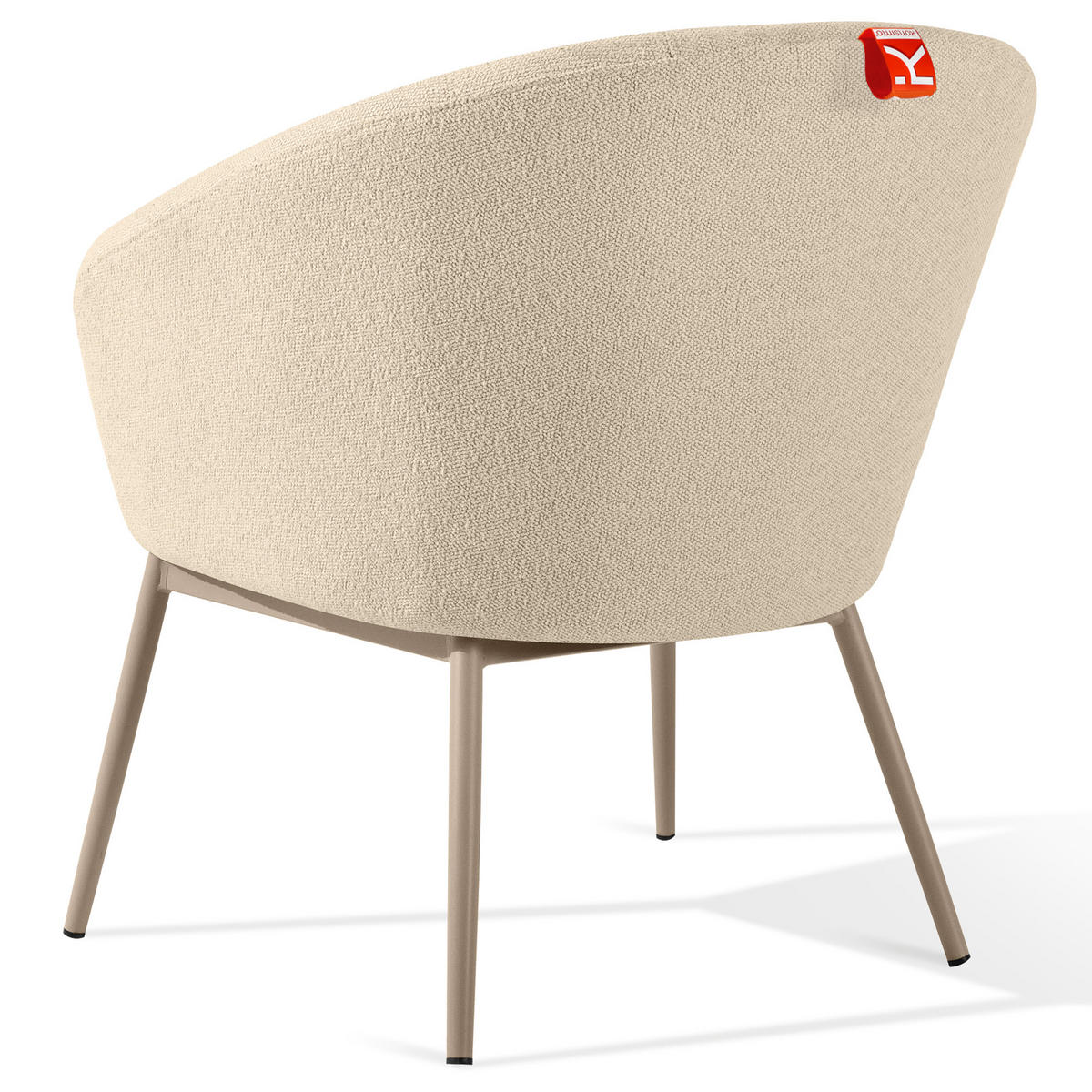 GARTENSESSEL SOLIS Loungesessel, - Creme, Textil/Metall (69/76/66cm) - KONSIMO®