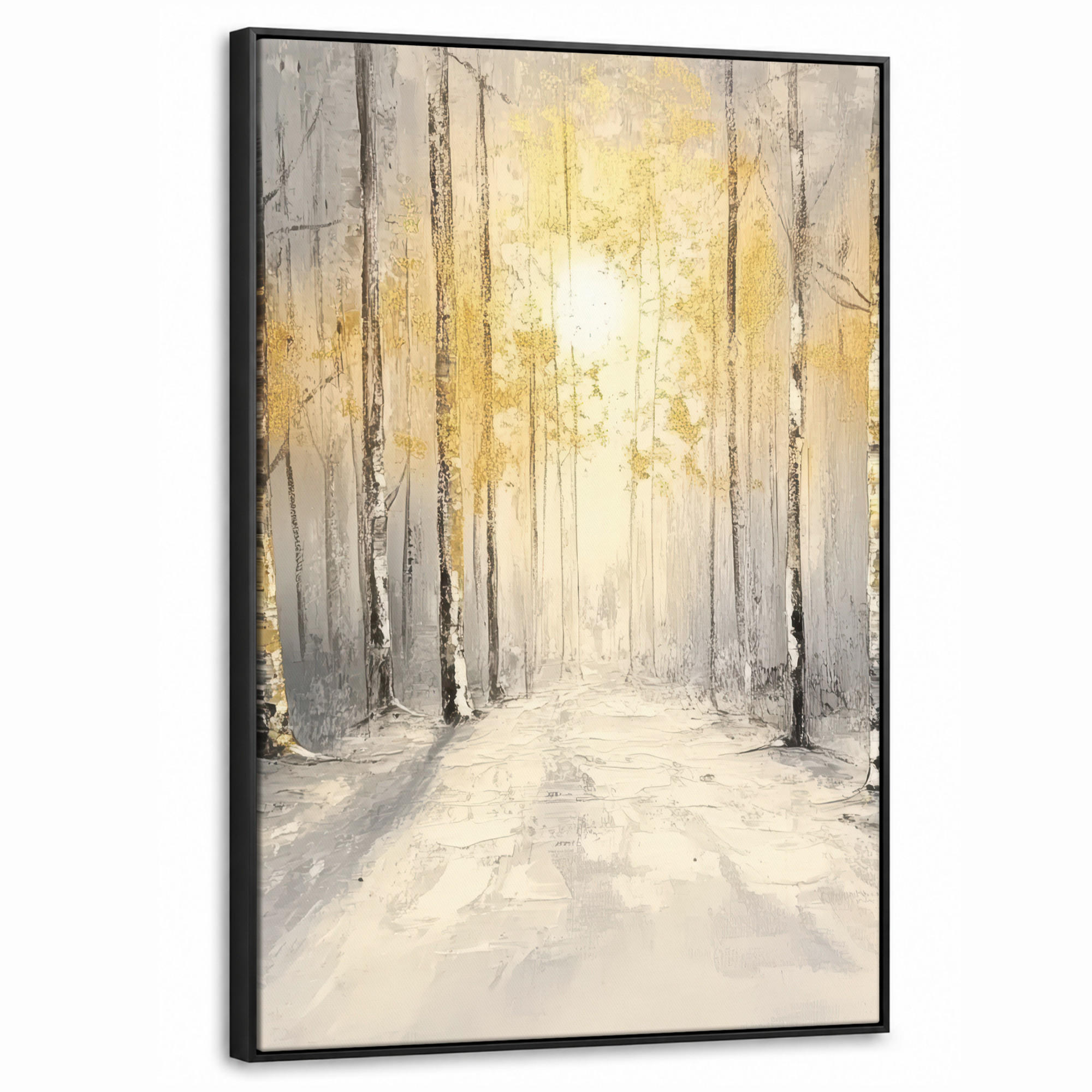 MuchoWow Leinwand Grau 60x90 cm