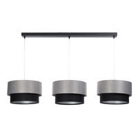 HÄNGELEUCHTE Grau 30/88 cm - Schwarz, Kunststoff (30/2.6/88cm) - ONZENO