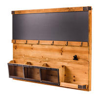 SCHLÜSSELBOARD HERITAGE Pinie Natur 80 cm - Schwarz/Braun, Holz/Metall (80/60/11cm) - riess-ambiente