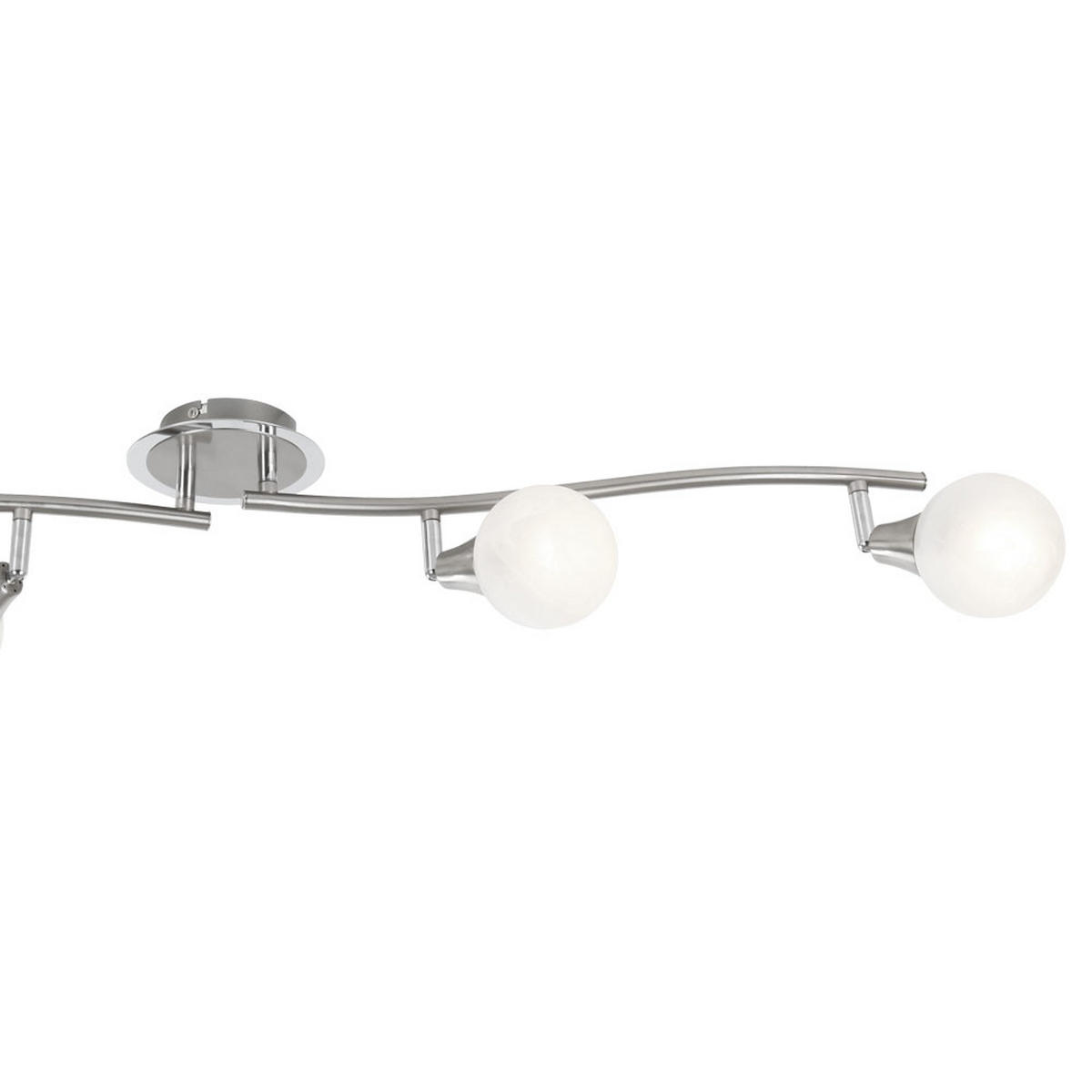 LED DECKENLEUCHTE Metall Silber - Silberfarben, Metall (90/19/19cm) - Globo Lighting