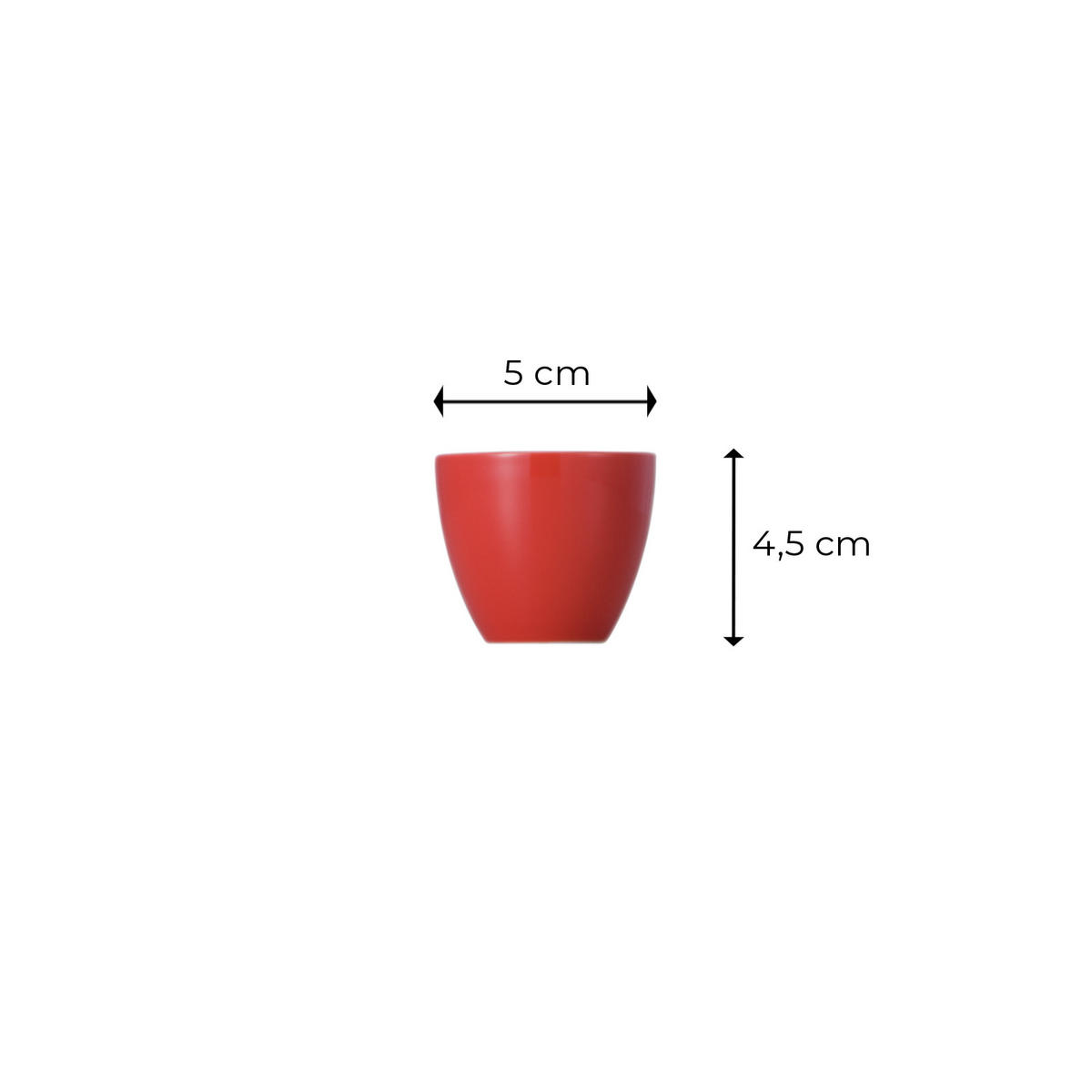 EIERBECHER Sunny Day New Red ø 5 cm 6er Set - Rot, Keramik (5/4.5/5cm) - Thomas