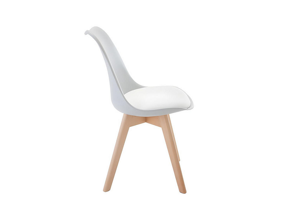 STUHL 6er-Set - Polypropylen & Buche - Hellgrau - JODY - Hellgrau, Kunststoff (57/82/49cm) - Vente-Unique