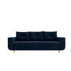 SOFA DELFIN mit Schlaffunktion ITAKA 11 Sofa mit Stauraum - Dunkelblau, Textil (90/88/240cm) - Bedante