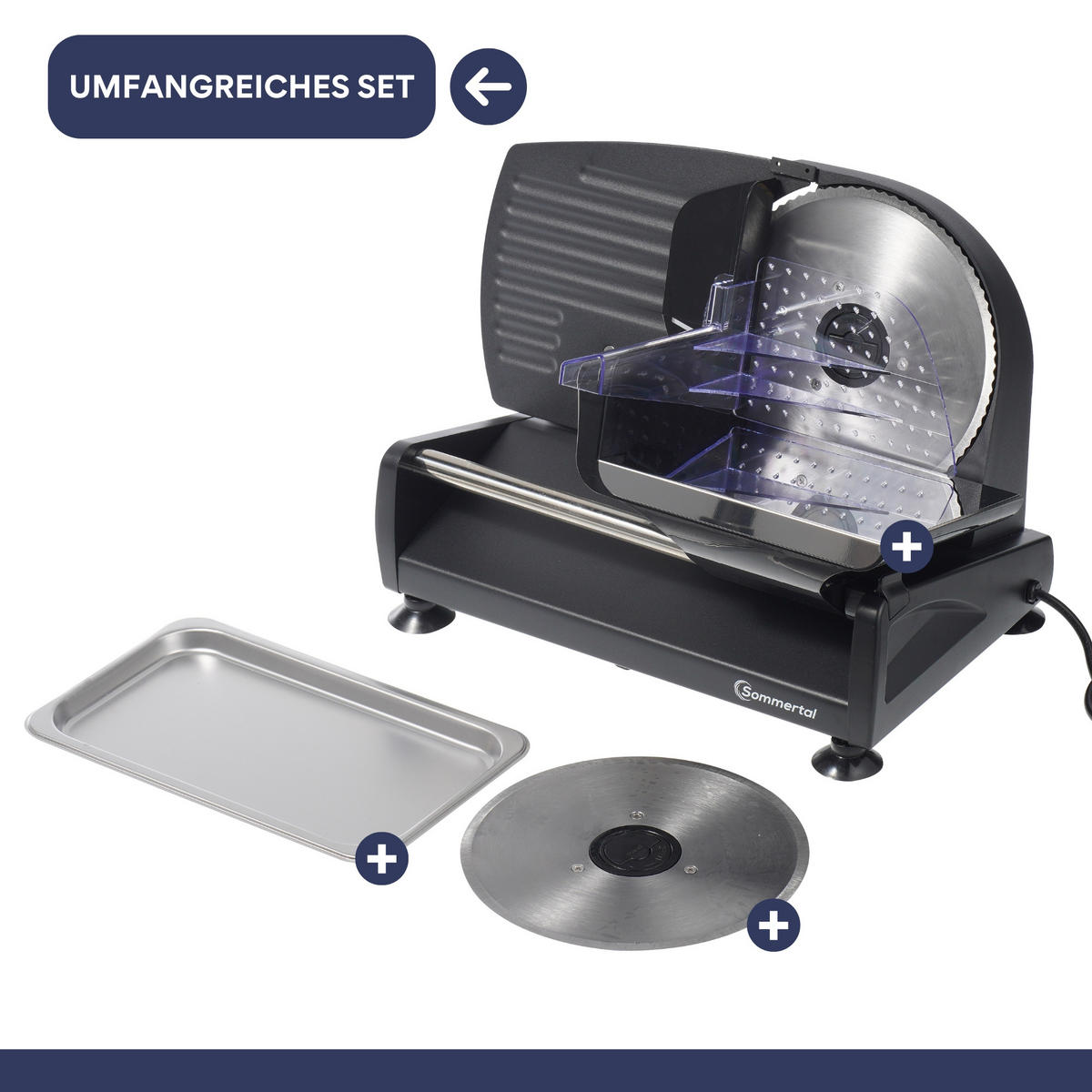 ALLESSCHNEIDER AS190 DUAL 200W - Schwarz, Kunststoff - Sommertal