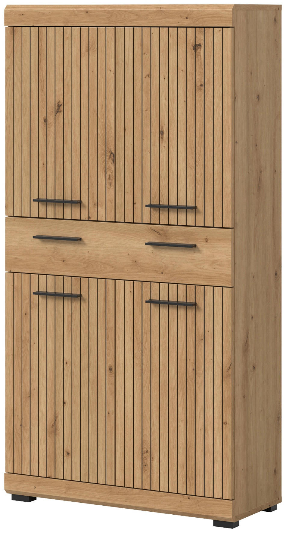 Inn.Furn Midischrank Eiche Artisan 74x143x31 cm