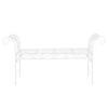 GARTENBANK Cossila - Weiß, Metall (147/70/46cm) - [en.casa]