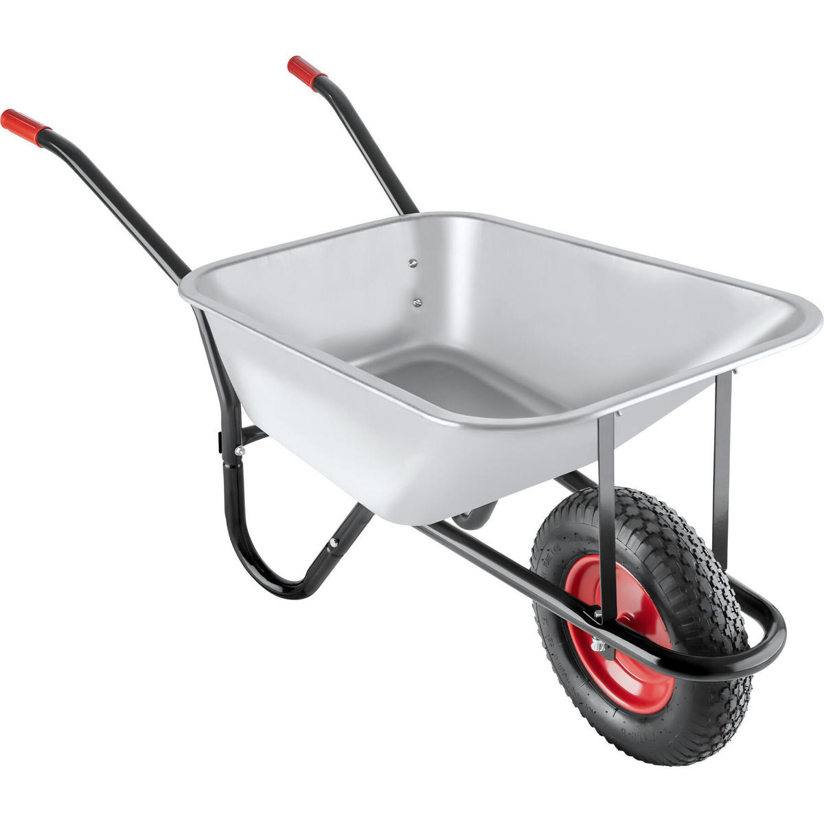 SCHUBKARRE Oskar,Belastbarkeit 150 kg,silber - Silberfarben, Metall (57/66/146cm) - tectake