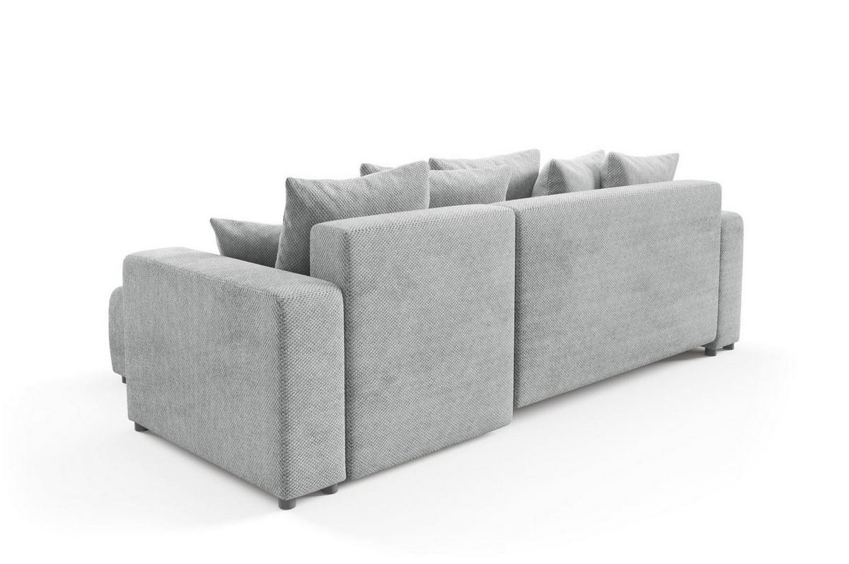 ECKSOFA mit Schlaffunktion Grau - Grau, Textil (247/145cm) - Furnisell