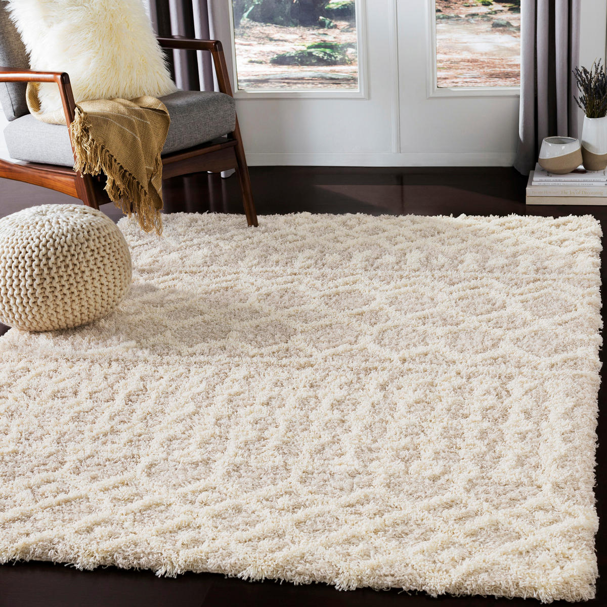 HOCHFLORTEPPICH 201/290 cm Beige - Beige, Naturmaterialien/Textil (200/290cm) - LIVABLISS