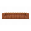 COUCH, Fünfsitzer-Sofa Grand, Veloursstoff Salvador, Braun - Braun, Holz (314/70/87cm) - Kaiser Möbel