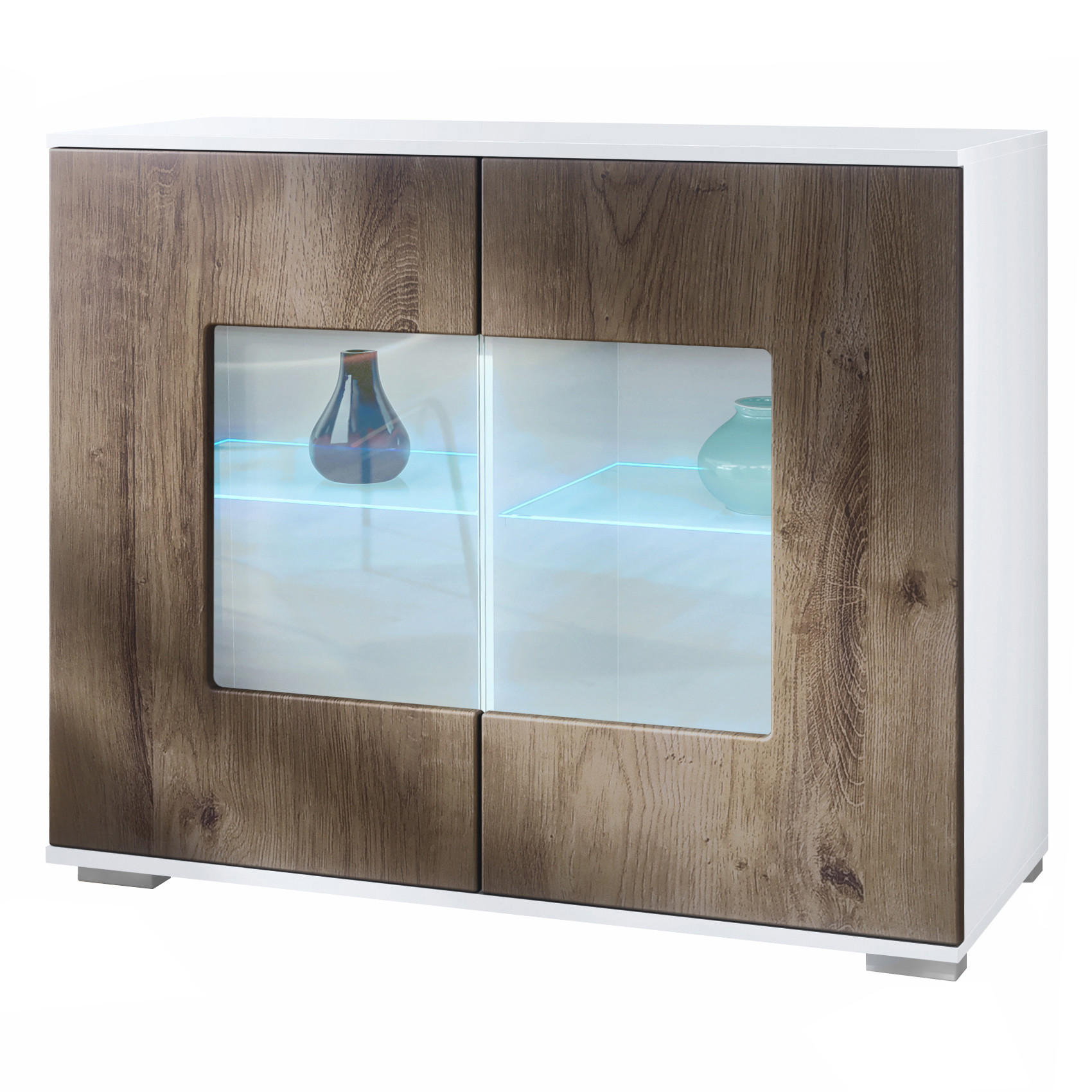 KOMMODE Grömitz Eiche Ribbeck - Alteiche, Holzwerkstoff (92.5/75.5/35cm) - Vladon