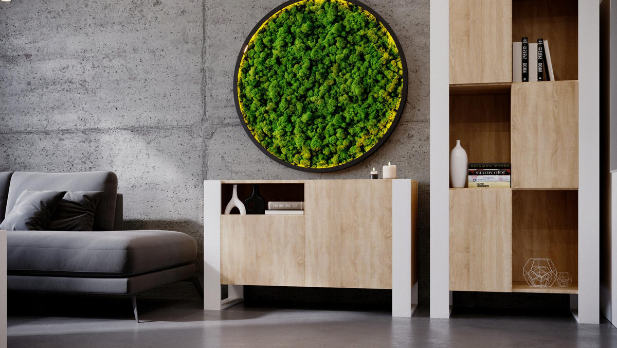 KOMMODE Karo 120/75/43.6 - Weiß/Sonoma Eiche, Holzwerkstoff (120/75/43.6cm) - RAUMHIRSCH FURNITURE