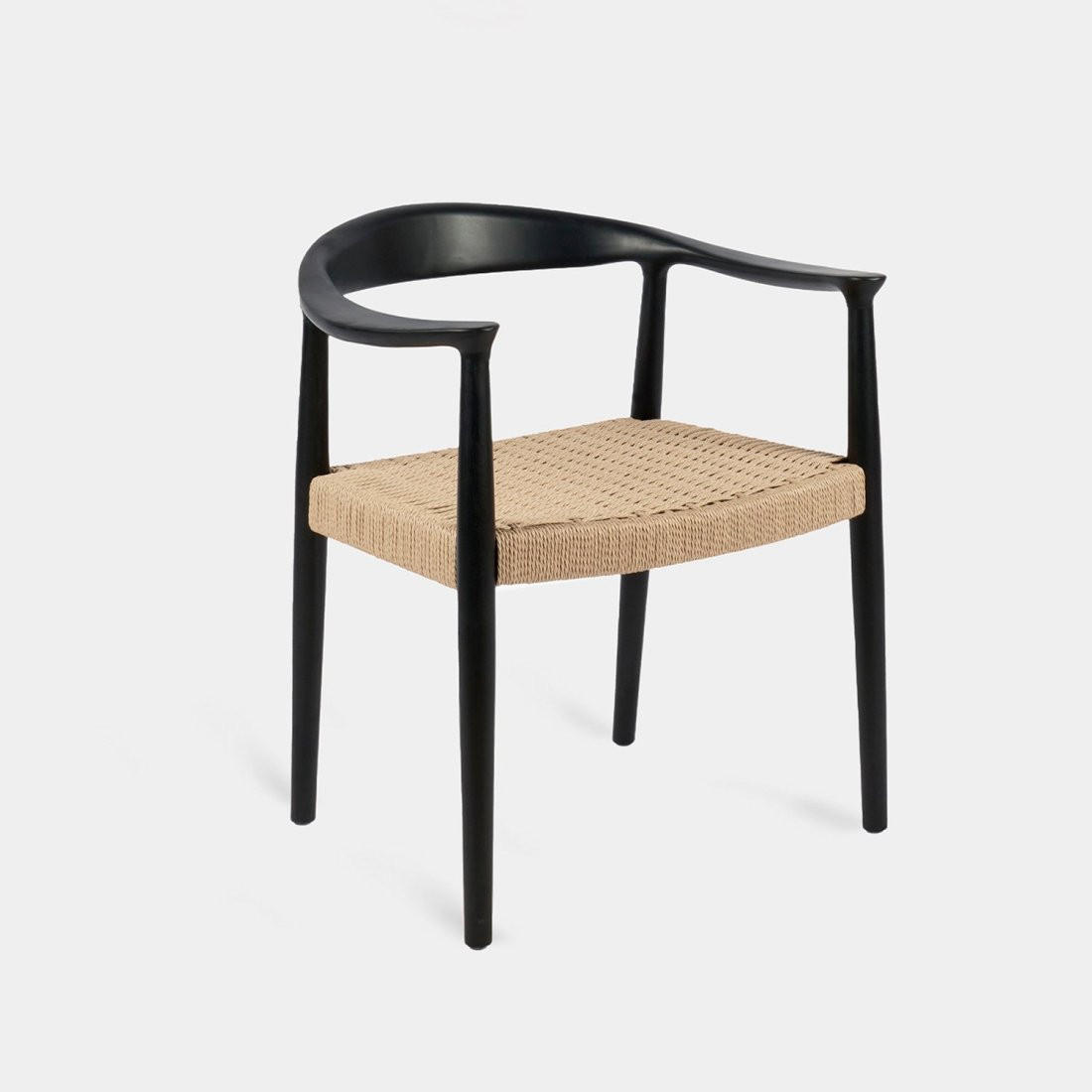 ESSZIMMERSTUHL Thesa Schwarz 65 cm x 74 cm - Schwarz, Holz (65/74/54cm)