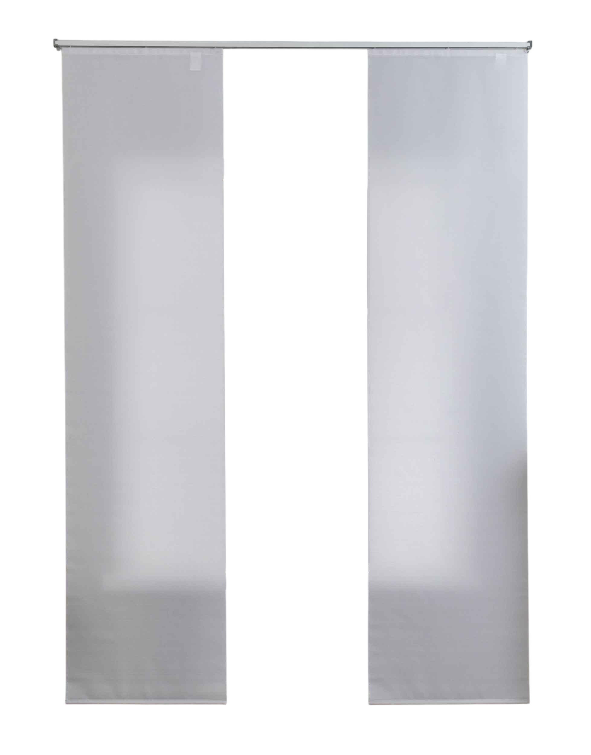 Gardinenbox Schiebegardine Weiß 60x245 cm
