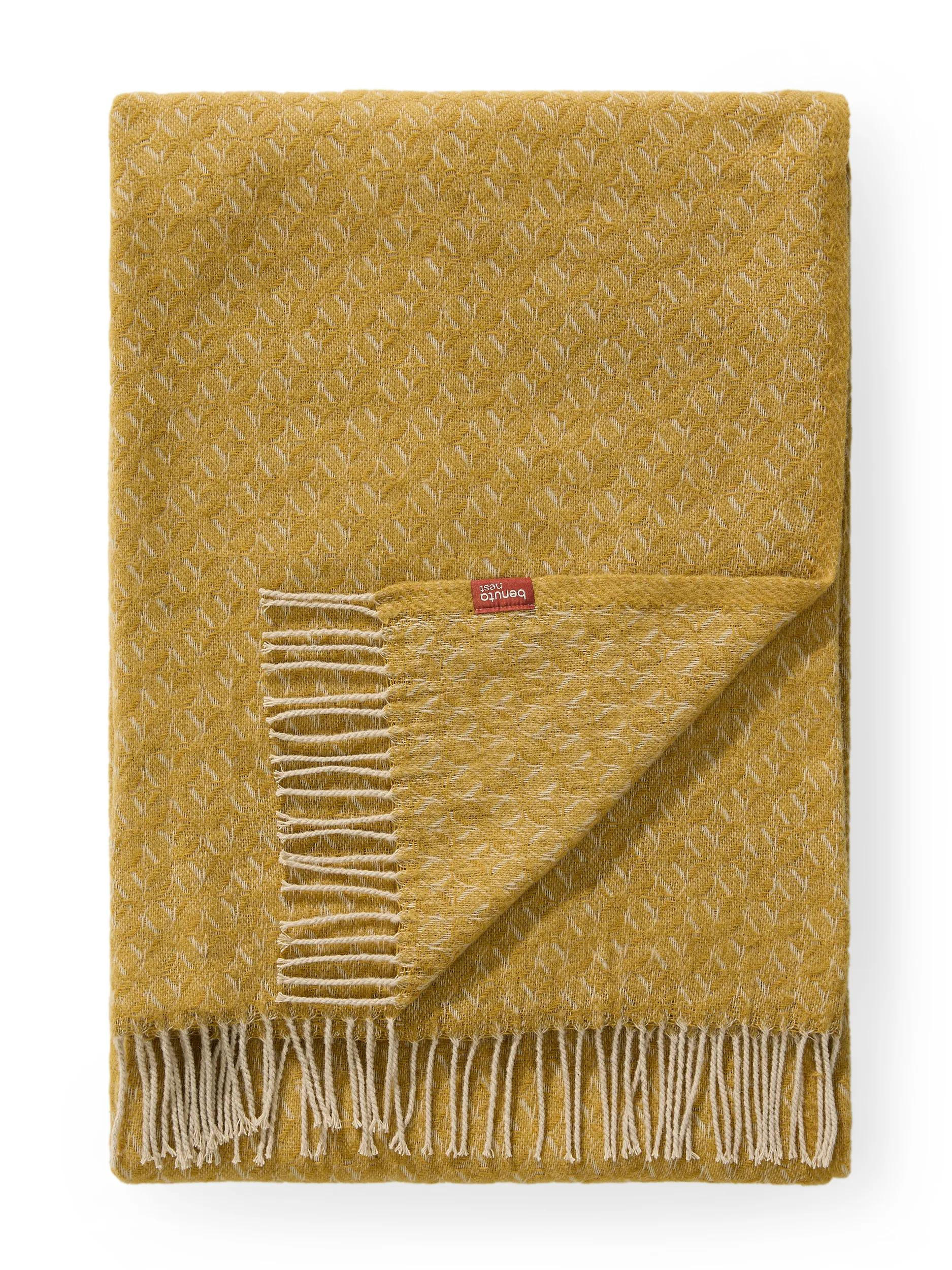 DECKE Liana Gelb 130/180 cm - Gelb, Textil (130/180cm) - benuta