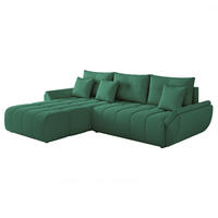 ECKSOFA ARO mit Schlaffunktion und Bettkasten Grün - Grün, Holzwerkstoff/Kunststoff (280/190cm) - Idohome