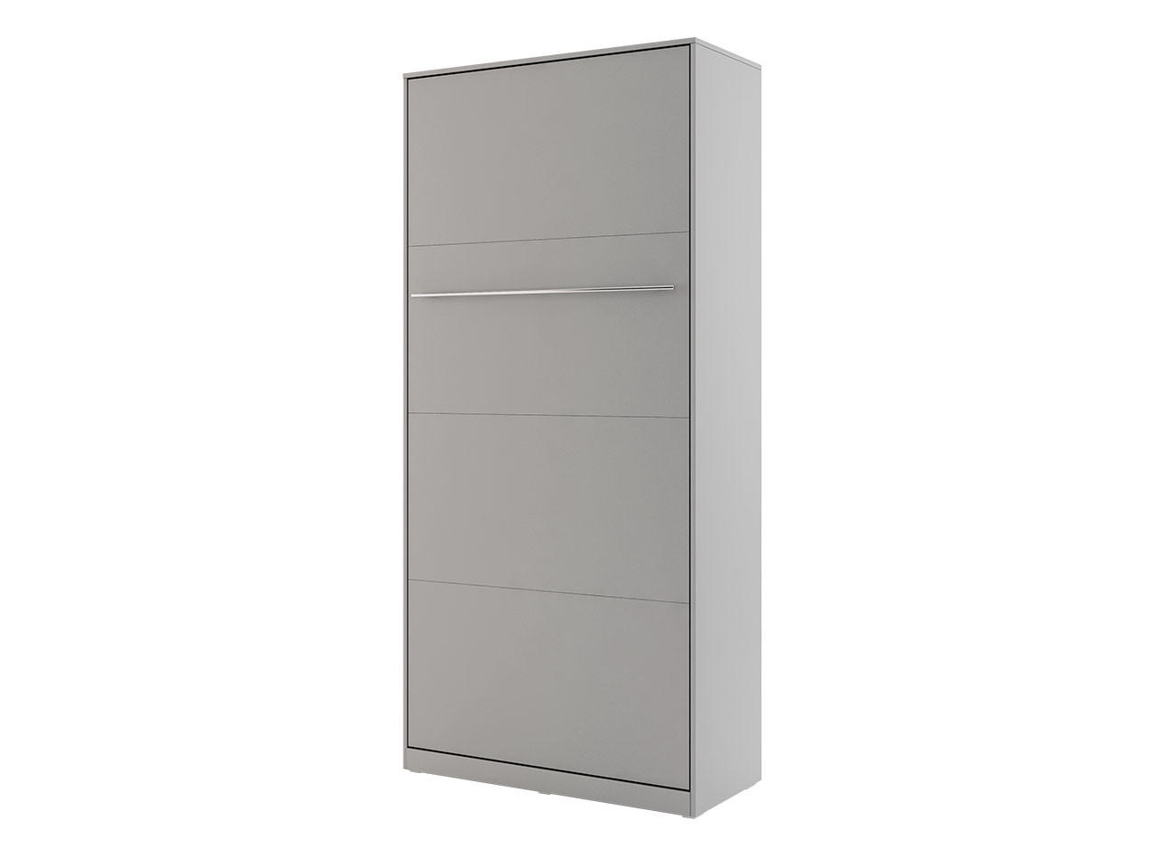 SCHRANKBETT Concept Pro I Vertical  - Grau, Holzwerkstoff (90/200cm) - MIRJAN24