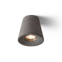 DECKENLEUCHTE VOLCA Beton 5 W - Dunkelgrau, Stein (105/105/11cm) - Rendl