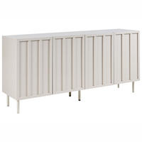 SIDEBOARD Hellbeige Clunes - Beige, Holzwerkstoff (160/75/38cm) - Beliani