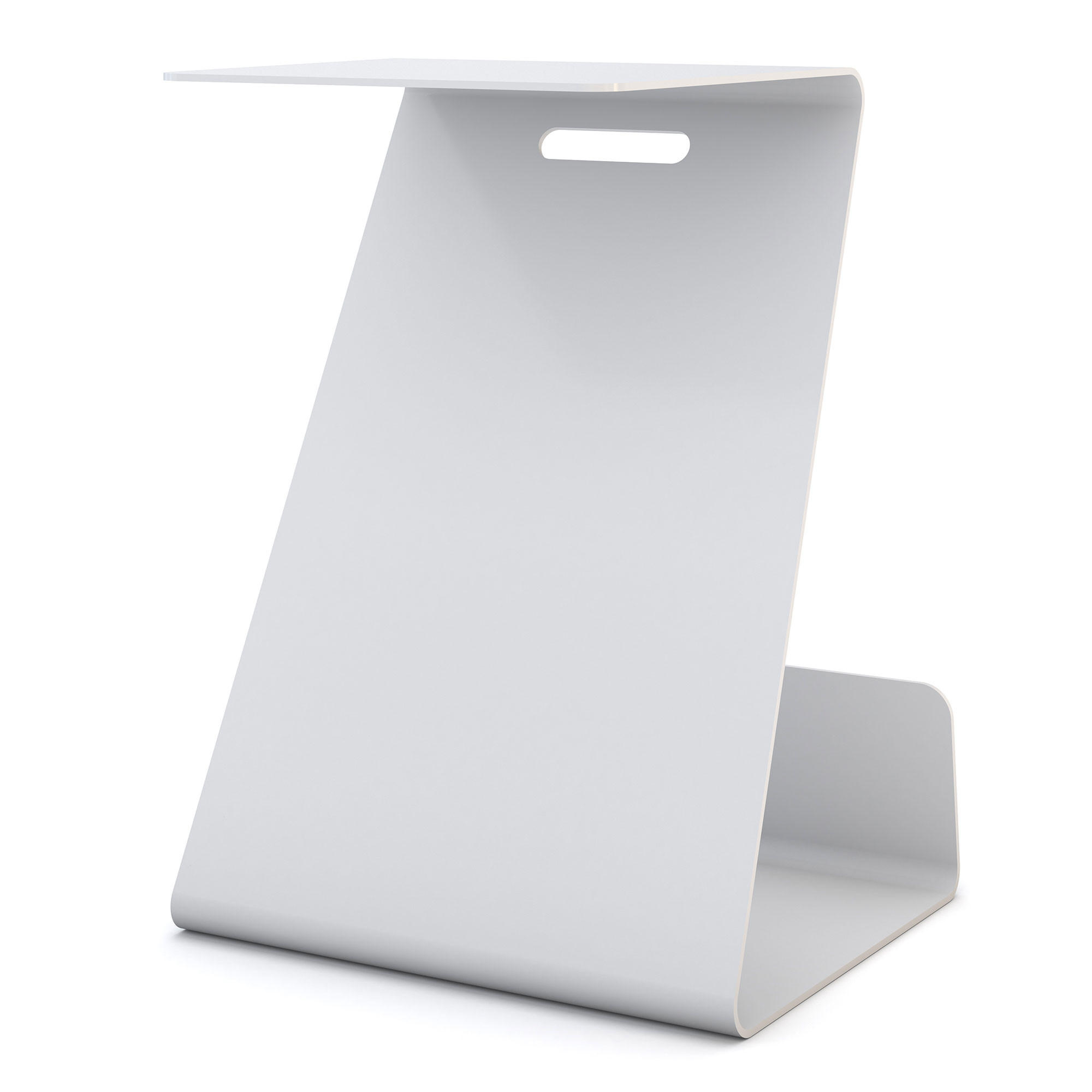 BEISTELLTISCH Easy Boy / Signalweiß - Weiß, Metall (45/40/60.4cm) - ASSMANN