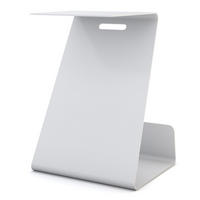 BEISTELLTISCH Easy Boy / Signalweiß - Weiß, Metall (45/40/60.4cm) - ASSMANN