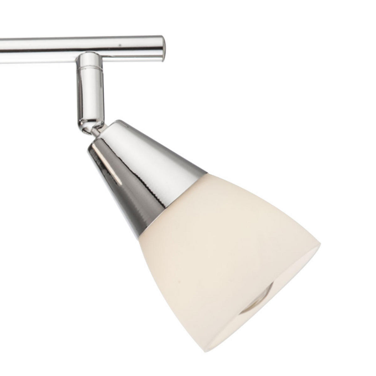 DECKENLEUCHTE Metall Chrom Silber - Silberfarben, Glas (25/8/11cm) - Globo Lighting