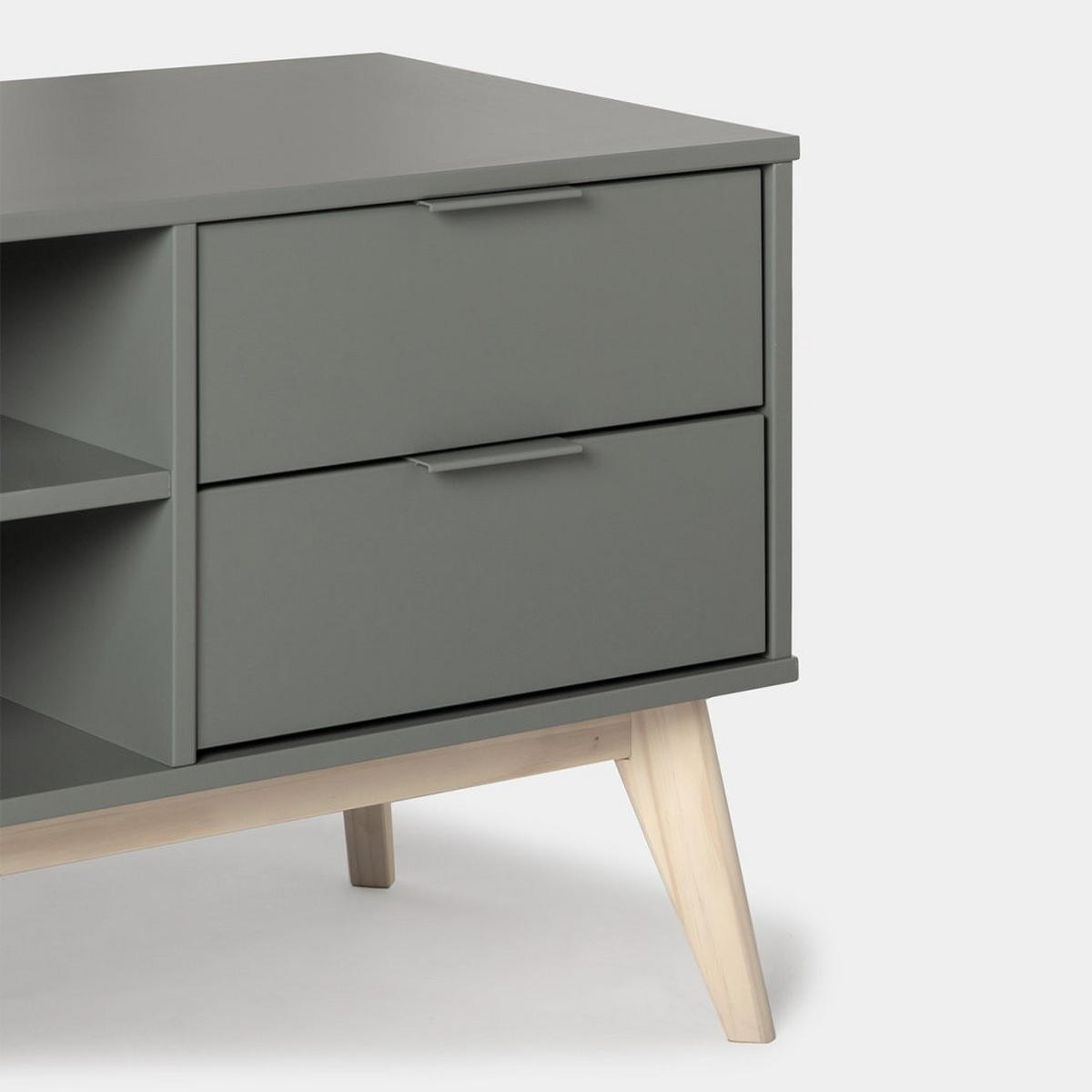 TV-ELEMENT Troy Grün 180 cm x 53 cm - Grün, Holzwerkstoff (180/53/40cm)