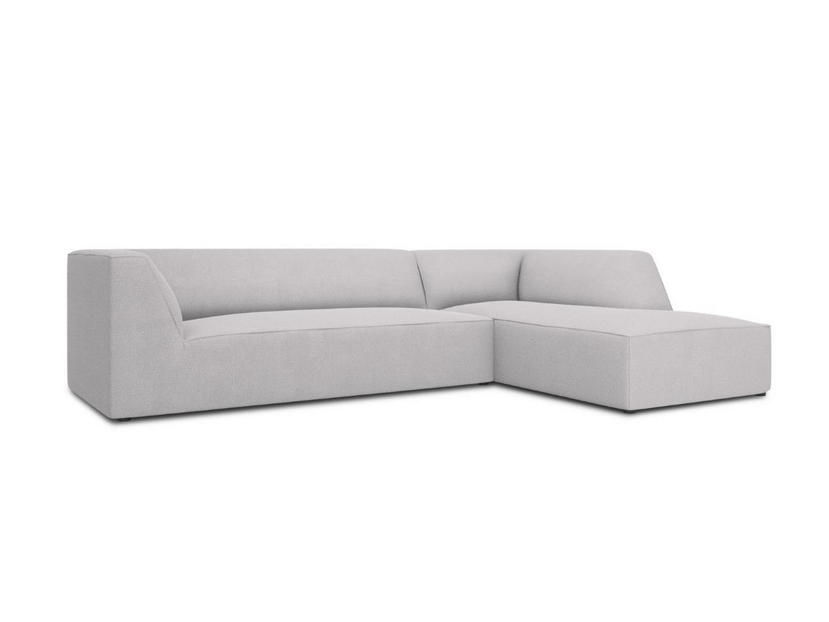 ECKSOFA rechts Ruby aus strukturiertem Stoff hellgrau 4 Sitzplätze - Hellgrau, Textil (180/273cm) - Micadoni