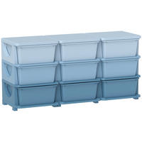 SPIELZEUGKISTE Kunststoff Blau - Blau, Kunststoff (37/56.5/113cm) - HOMCOM