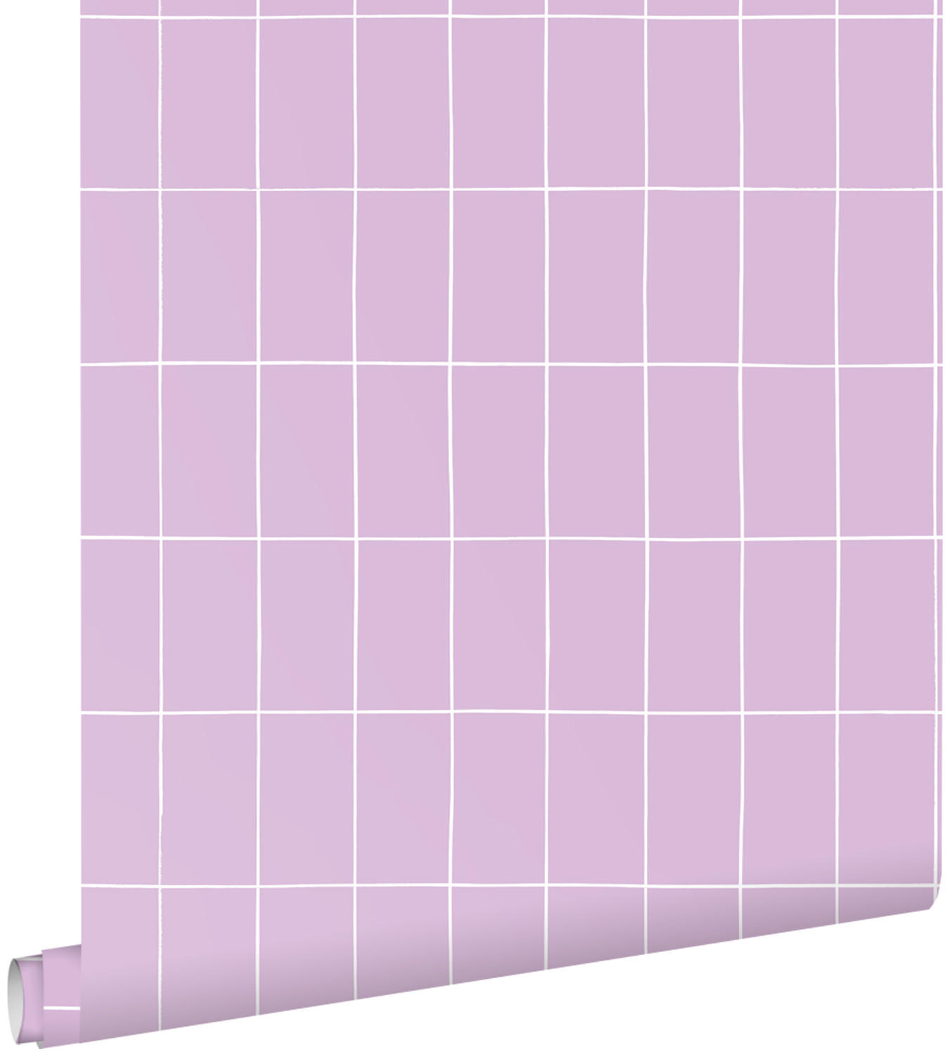 TAPETE kleine Fliesen 53 cm x 10.05 m - Lila, Papier (53/1000cm) - ESTAhome