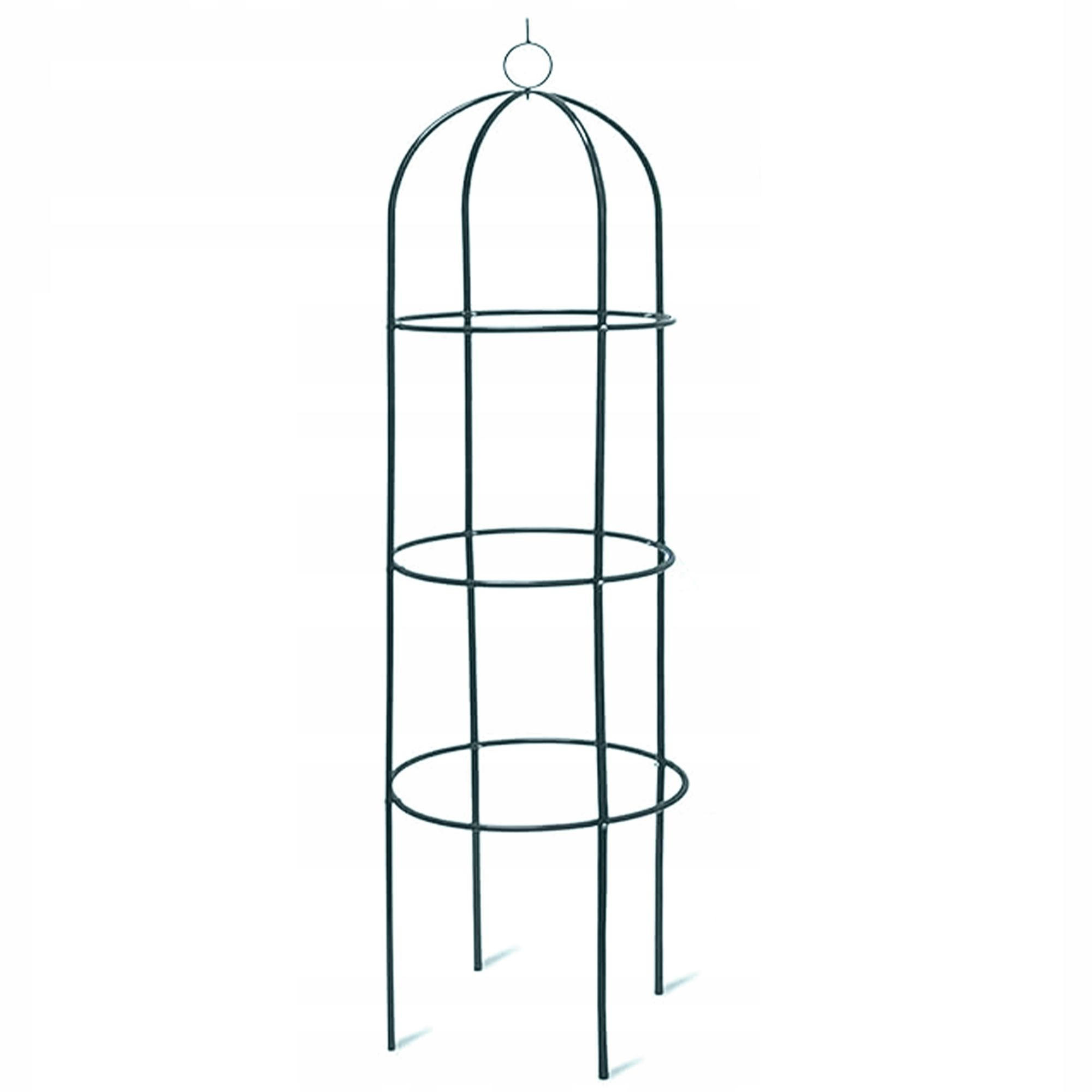 ROSENBOGEN Obelisk Rankhilfe Metall - Schwarz, Metall (190/40/40cm) - KRUMAD